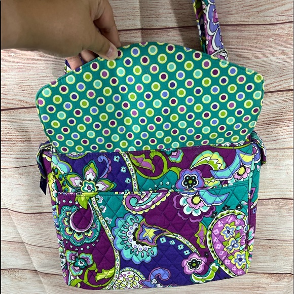Vera Bradley "Heather" Messenger Bag - Picture 6 of 6